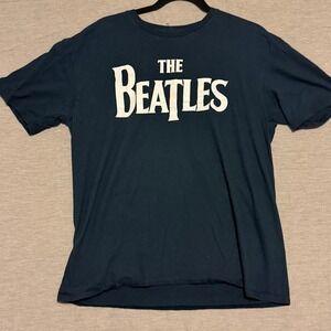 The Beatles Band T Shirt Black XL Graphic Tee Cotton